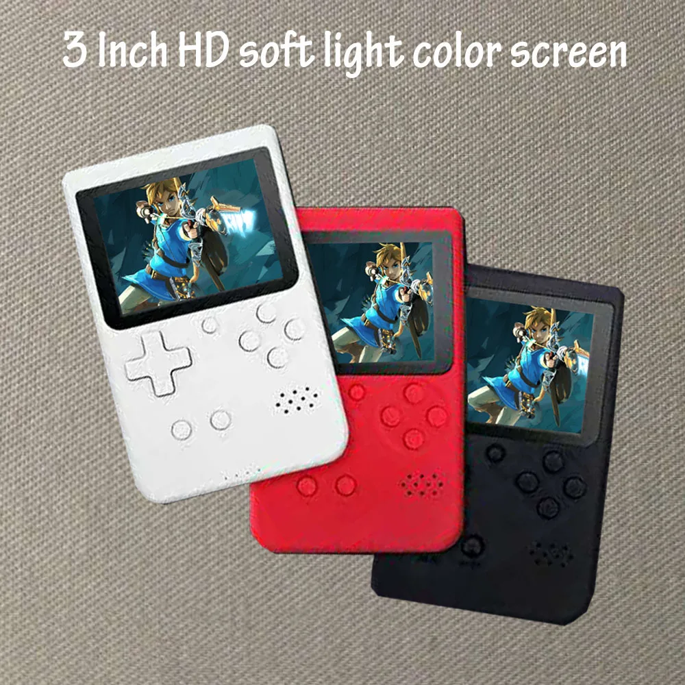 Portable Mini Handheld Game Console 8-Bit 3 In Color LCD Screen Built-in 400 Games Kid Video Handheld Game Player on TV