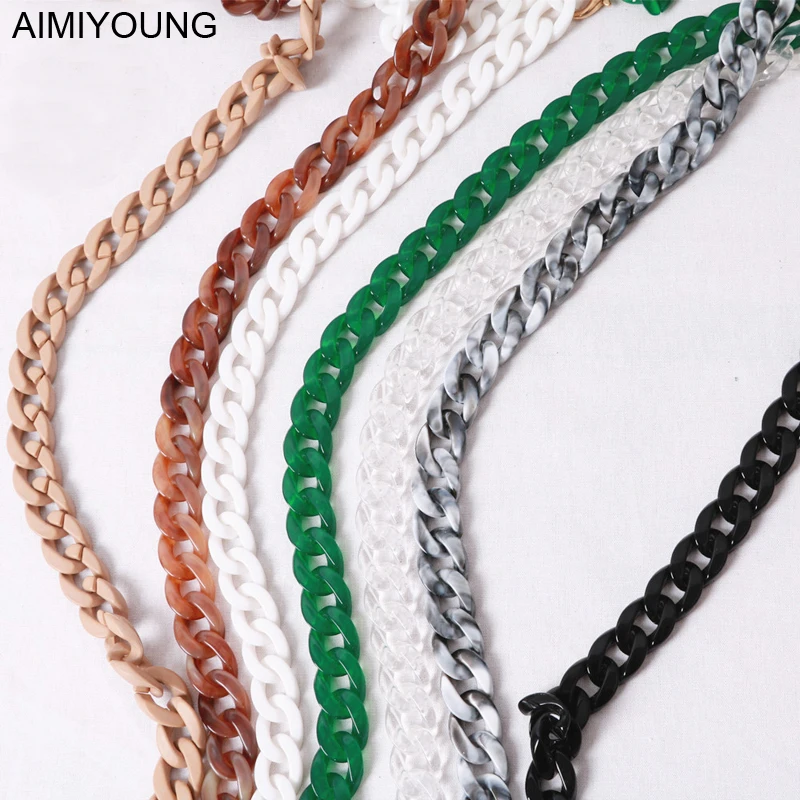 

AIMIYOUNG Bag Straps Handbag Acrylic Chain Handle DIY Belt Shoulder Bag Strap Replacement Strap Accessory Bag Part