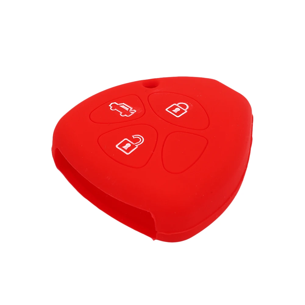 Remote Fob Cover Car Key Shell Soft Silicone Key Case Holder Automobile Foldable 3 Button Car Remote Control Case for Toyota