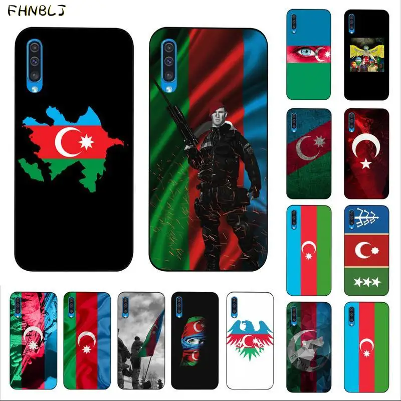 FHNBLJ Азербайджан Бута флаг черный ТПУ мягкий резиновый чехол для мобильного