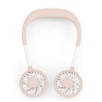 

Hanging Neck USB Charging Lazy Fan Plastic Efficient Endurance Colorful Lights 360 Degree Rotation Refrigeration