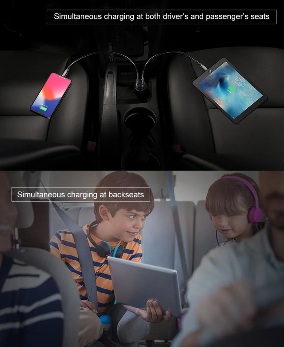 10 шт. Tideseer автомобильное зарядное устройство для мобильного телефона iphone X XR XS планшет зарядка USB автомобильный телефон адаптер для samsung iphone
