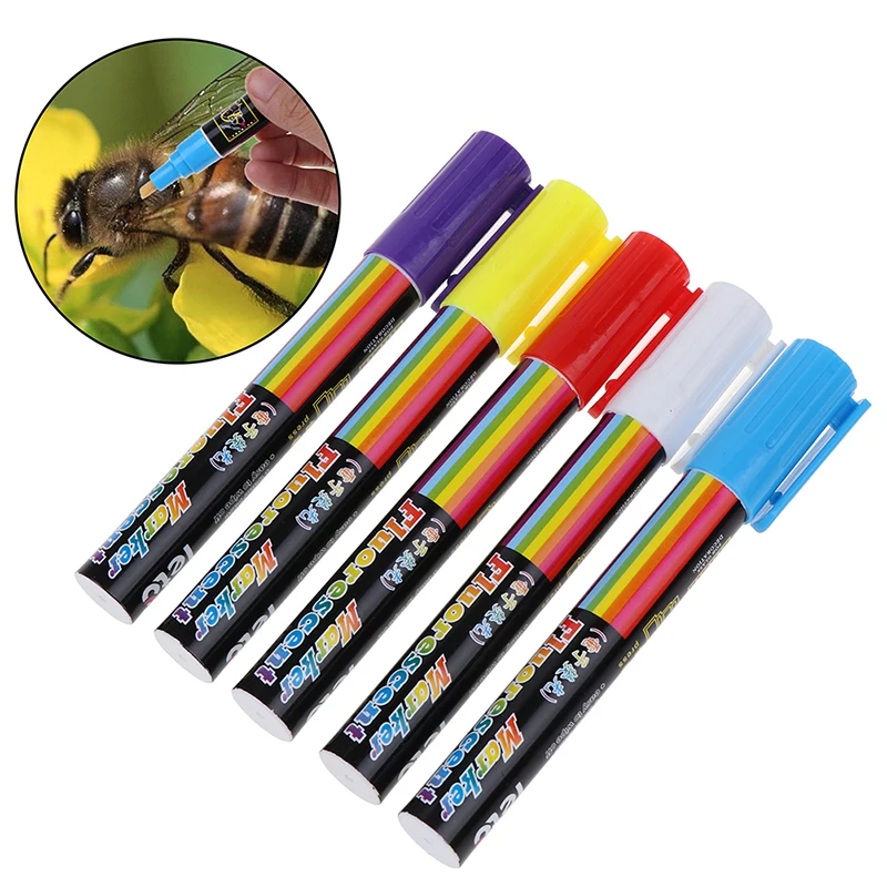 1 Pcs Queen Bee Marking Marker Pen Set 8 Color Beekeeping And Bees Tools Queen Bee Mark Plastic Marks Pen Bee Tools