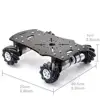 Mecanum-Robot Chasis de coche con rueda, Motor codificador DC 12V para Arduino Raspberry Pi DIY Project, 5KG de carga, 4WD, 60mm ► Foto 2/4