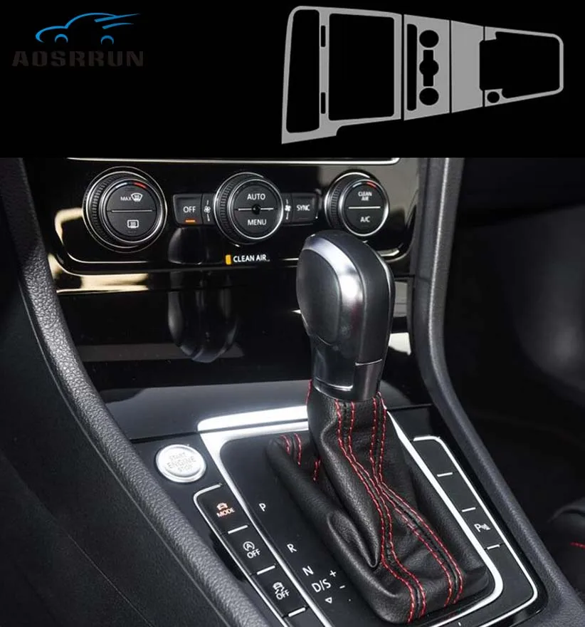 Прозрачная защитная пленка из ТПУ для Volkswagen Golf Mk7 2018|Лепнина интерьера| |