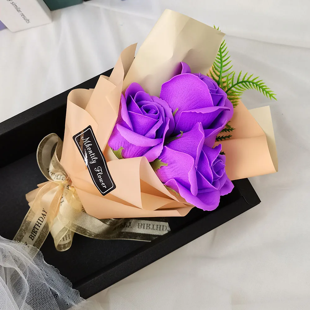 Bouquet di Rose di sapone con luce a LED per la decorazione di nozze  Souvenir regalo di san valentino confezione regalo di Rose - AliExpress