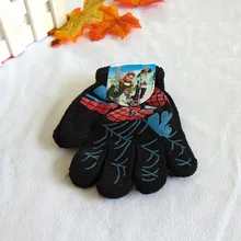 Новые стильные милые однотонные Детские хлопковые перчатки с резиновыми ямочками напрямую от производителя, оптом