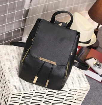 

High Quality PU Leather Women Backpack Fashion Schoolbag Girls Travel Bag Rucksacks Mochila
