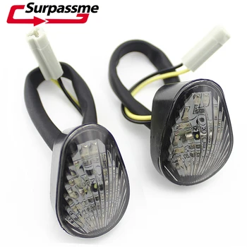 

Motorcycle LED Turn Signal Amber Indicator Flasher Daytime Running Lights For Yamaha YZF R 2002-2004 2008 YZF R6 2003-2007 2008