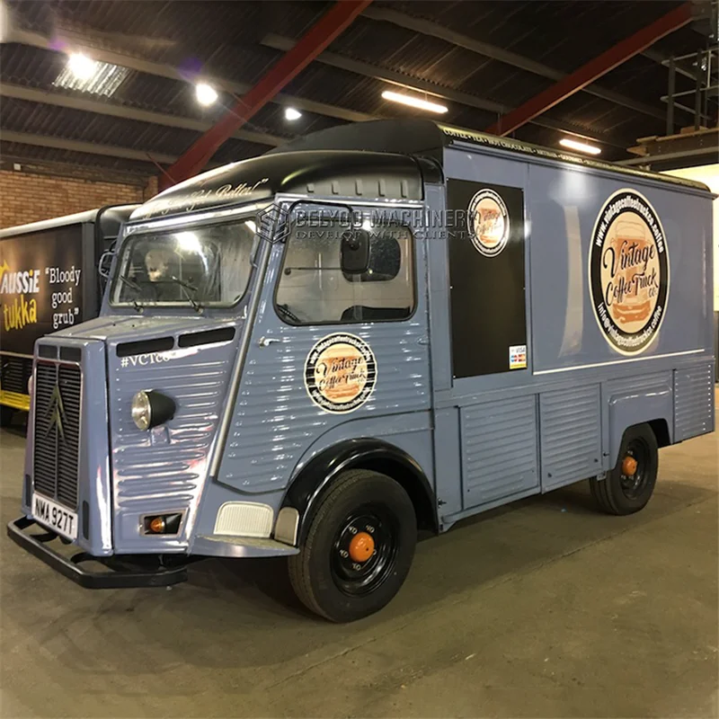 Electric Gas Food Truck Europe Street Sale Tacos Coffee Kiosk Mobile