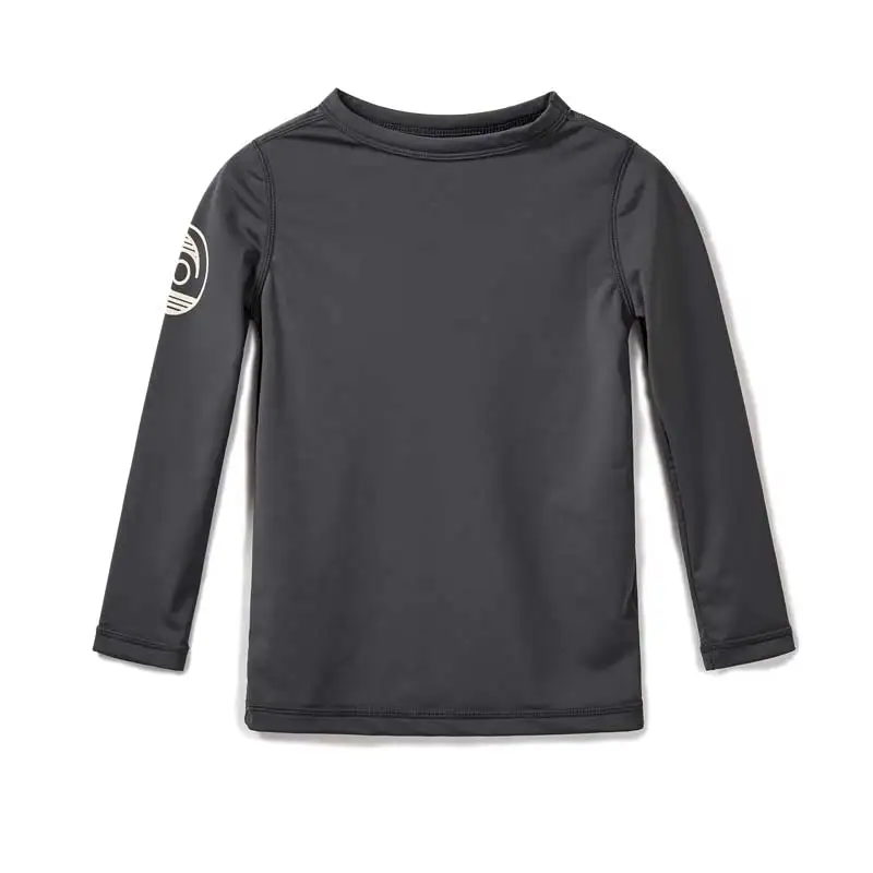 Детские купальники для девочек с длинными рукавами, костюм для серфинга UPF 50+ Защитная накидка от солнца, пляжная одежда для мальчиков - Цвет: gray   M
