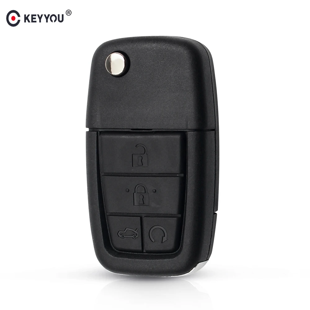 

KEYYOU Flip Folding Car Remote Key Shell Fob Case for VE HOLDEN Commodore PONTIAC G8 3+1 Panic Button Replacement