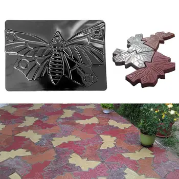 

Butterfly Shaped Garden Park Track Pavement Stepping Landscape Stone Mould Mold
