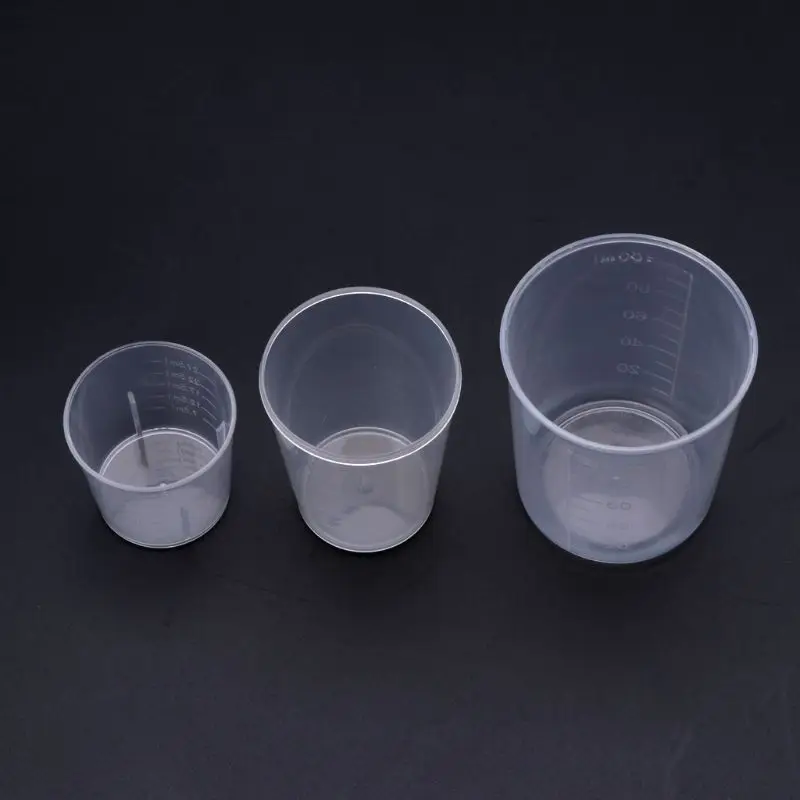 

3Pcs DIY Epoxy Resin Plastic Measuring Cups Set 30 50 100ML For Jewelry Making