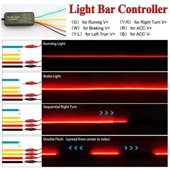 

Brake High Brake Light Lamp Strip Driving Light Signal Red 35Inch 90cm