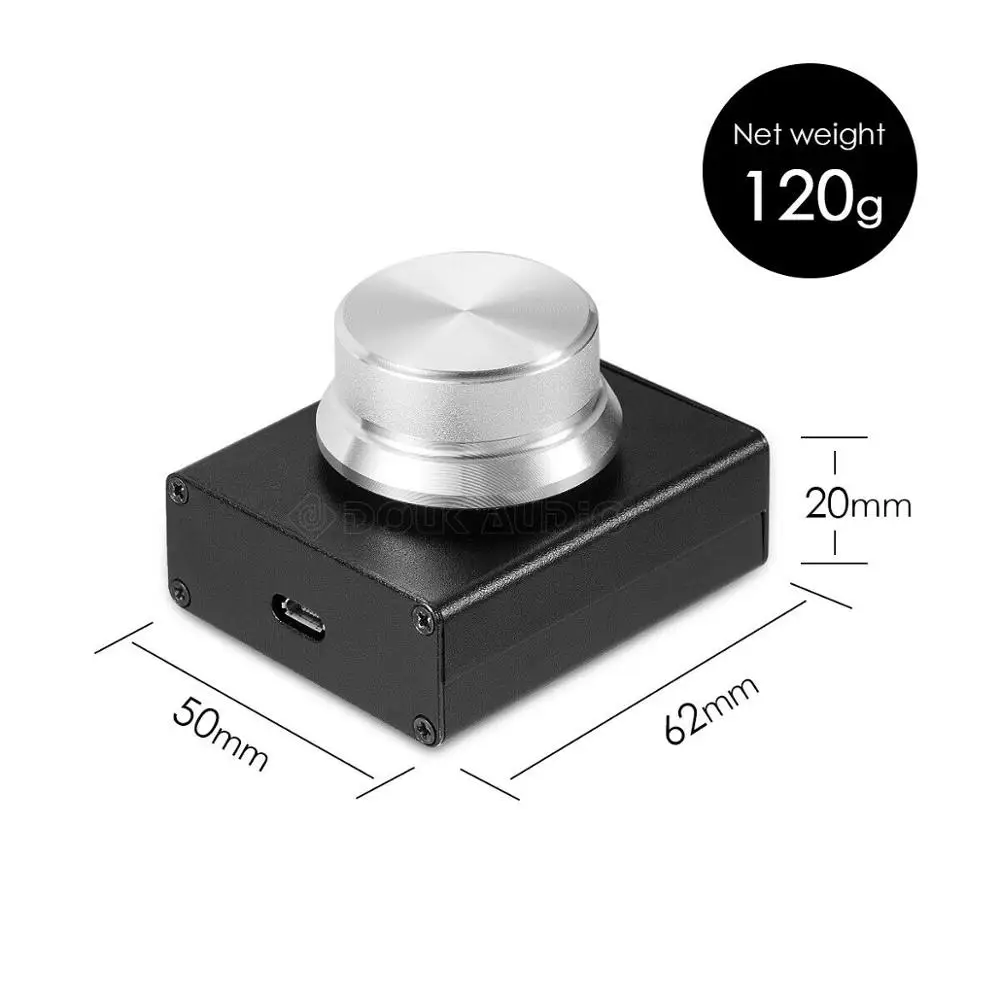 L60W50 Silver Knob Nobsound mini USB регулятор громкости Lossless VOL регулятор громкости для планшетного ПК компьютера динамик аудио - Цвет: L60W50 Silver Knob