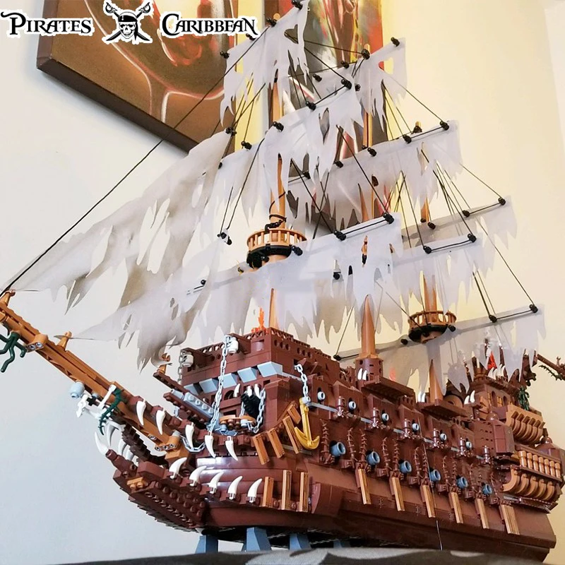 3652 шт Летающий голландский корабль Пираты 16016 Карибского моря MOC строительные