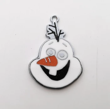 

new Cartoon snowman 100 Pcs Metal Charms DIY Jewelry Making Pendants Gifts TEZ2