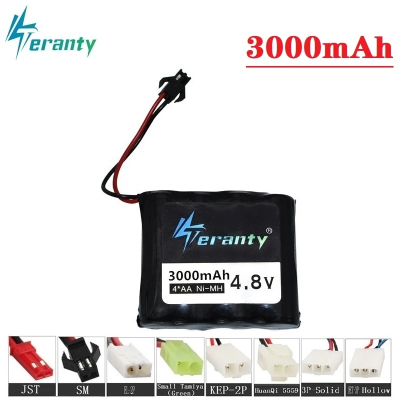 3000mah 4,8 v перезаряжаемая батарея для Rc игрушек автомобилей танков роботов пистолет NiMH батарея AA 4,8 v 2400mah аккумулятор для Rc лодки 20 шт