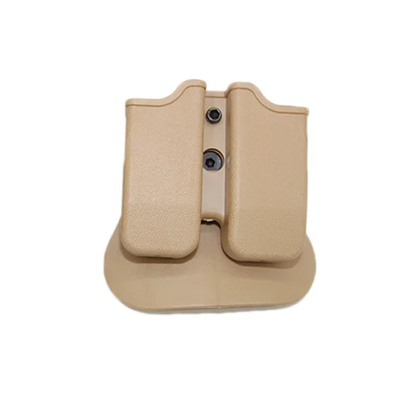 Sand Тактический Двойной подсумок для IMI Glock 17 19 22 31 страйкбол пистолет клип мешок модуль комбинированный ремень петля весло Охота - Цвет: Sand