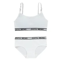  Teenagers Girls Lingerie Cotton Underwear Sets Kids Young Girls Training Bras Puberty Students Bra Vest Brassiere Panties 
