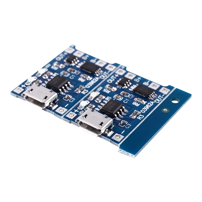 2 шт Синий 5V Micro USB 1A 18650 литиевая батарея зарядная плата