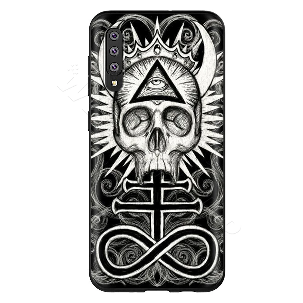 6 Webbedepp, страшный череп чехол для samsung Galaxy S7 S8 S9 S10 Edge Plus Note 10 8 9 A10 A20 A30 A40 A50 A60 A70 - Цвет: 6