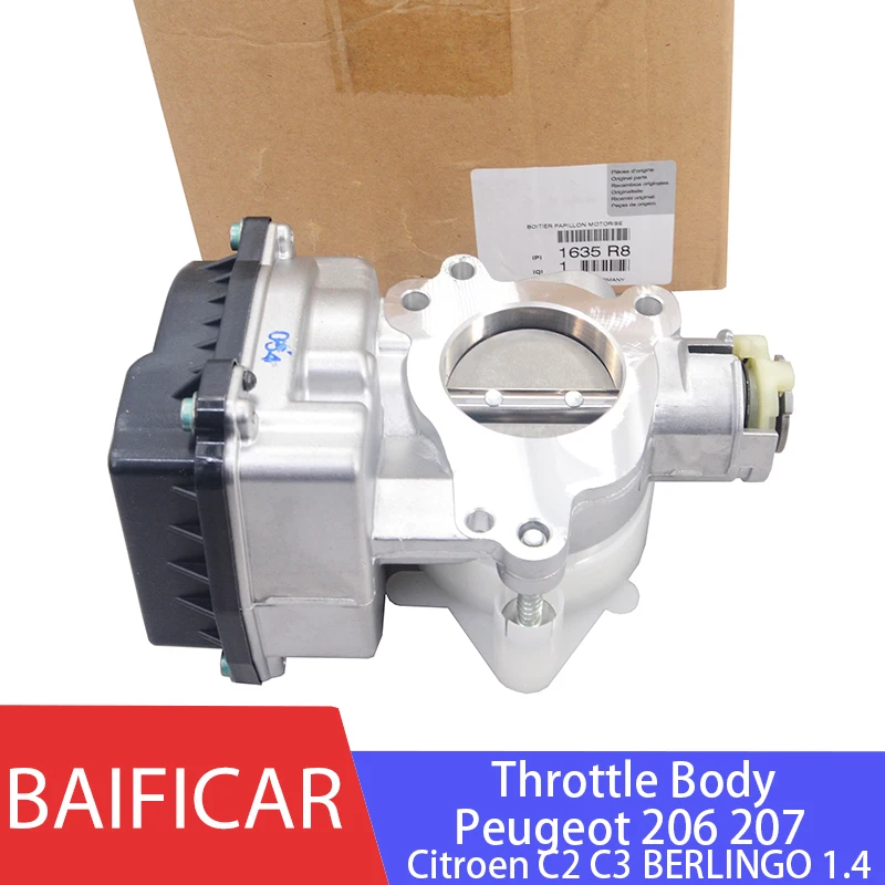 Baifar абсолютно новый настоящий корпус дроссельной заслонки 9640796280 1635R8 для Peugeot 206 207