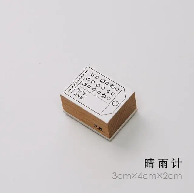 Винтажный Фильм книга погода запись путешествия письмо штамп DIY Деревянные и резиновые штампы для канцелярских принадлежностей Скрапбукинг Стандартный штамп - Цвет: 4
