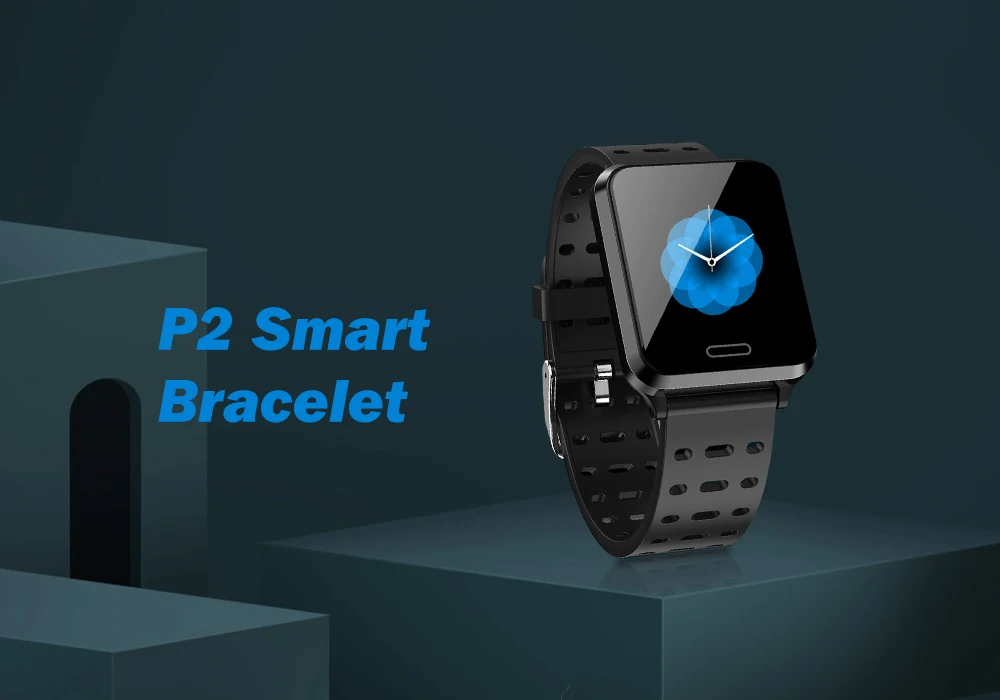 P2 Smartband водонепроницаемый кровяное давление Пульс с дистанционным управлением изображение долгое время ожидания 30 дней умный Браслет