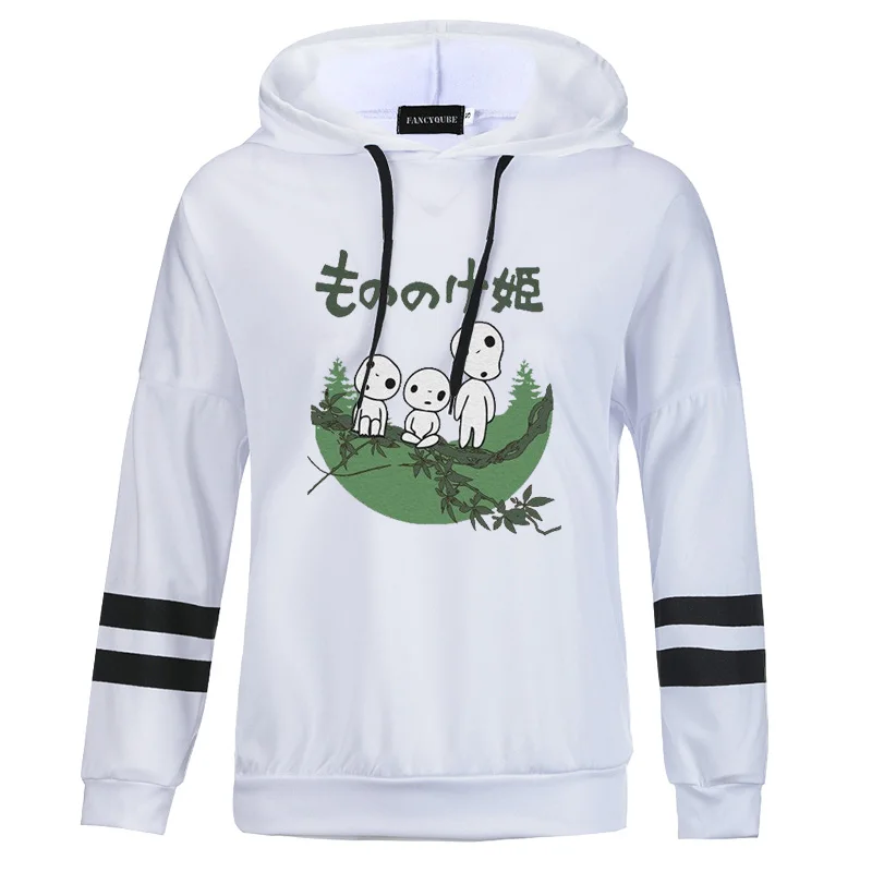 Ghibli Fairydust Kawaii Harajuku Толстовка для женщин милый забавный мультфильм аниме кофты 90s Графический Hoody Femal
