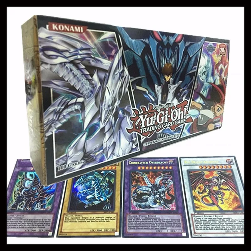 100 шт. Yu Gi Oh аниме вокруг английской версии флеш-карты битва карты все флэш-коллекция карт не повторять детская Подарочная игрушка