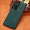 Véritable Vache En Cuir Daim Housse Pour Samsung Galaxy S21 Ultra S20 FE S8 S9 S10 S21 Plus Note 20 10 9 A52 A51 A71 A31 A50 A72 ► Photo 1/6