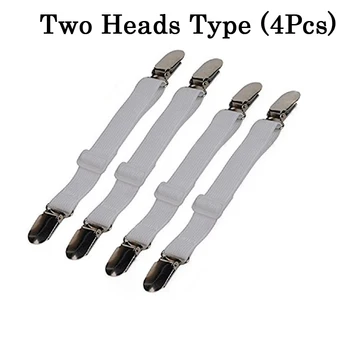 

4Pcs Grippers Suspender Cord Hook Loop Clasps Adjustable Bed Sheet Smoothers Bed Sheet Straps Bed Sheet Corner Holder 25
