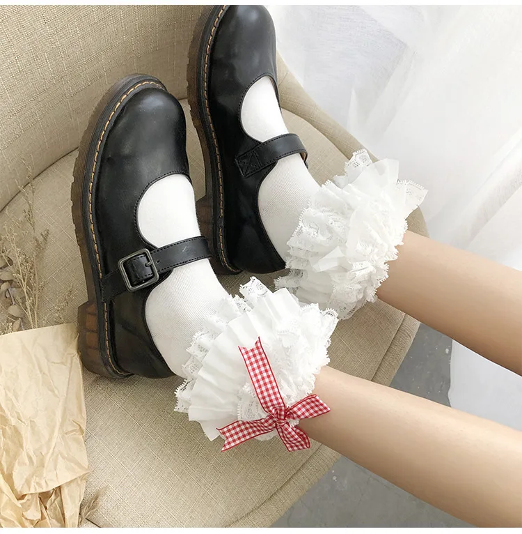 1 пара очень милых сексуальных носков в стиле Лолиты милые мягкие носки для