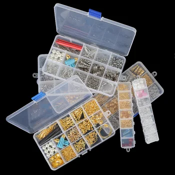 

DIY Earrings Making Jewelry Material Kit Tassels Jump Ring Beads Charms Ear Hook Clasps Pins for Beading Handmade Accessories