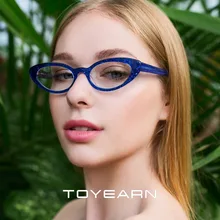 Fashion Luxury Women TR90 Flexible Glasses Frame Business Style Female Small Oval Ultralight Eyeglasses Trending Optical Glasses