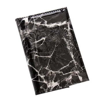 

40PCS / LOT Fashion Granite Pattern Passport Cover Bright leather Passport Card Holders