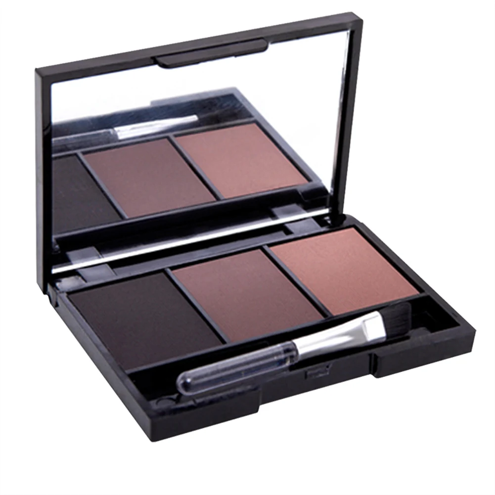 3 New Hot Eyebrow Powder Palette 3 Colors Long Lasting Cosmetic Makeup for Women Lady SMR88 - Цвет: 3