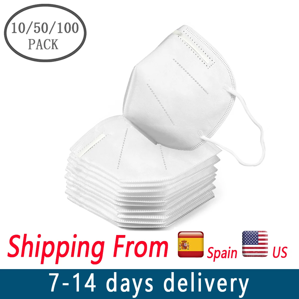 

100pcs Disposable Dustproof Mask 3 Layers Respirator Protective ace Mask