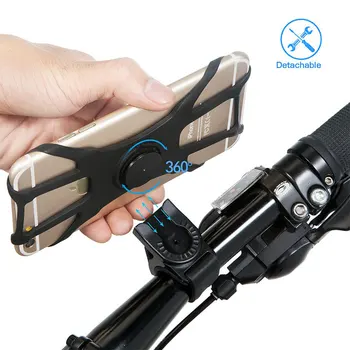 

Bicycle mobile phone holder fixing frame is stable and rotatable Mobile Cell Phone Holder Handlebar Clip Stand GPS Mount Bracket