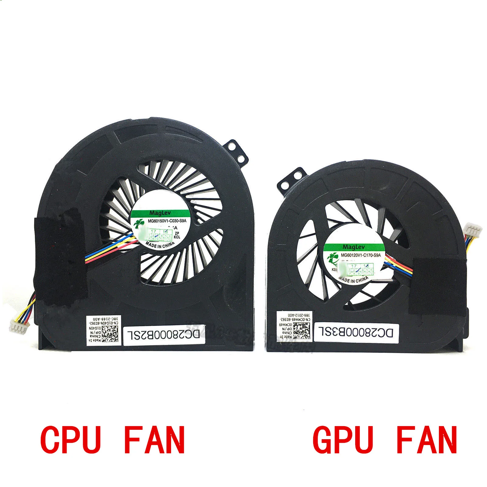 Original CPU GPU cooling fan for Dell Precision M4700 fan cooler 0CMH49 01G40N MG60120V1C170