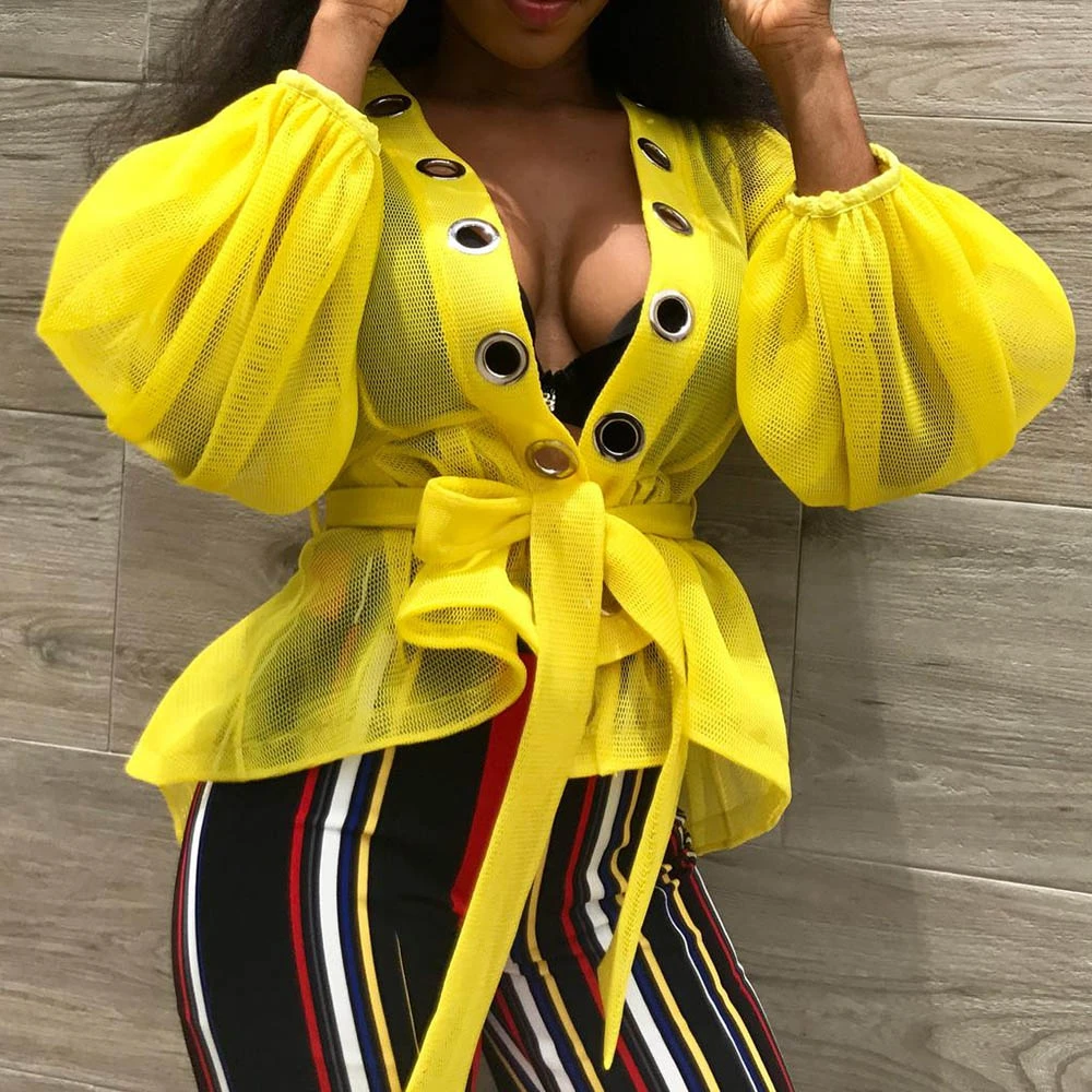 women's plus size sheer blouses