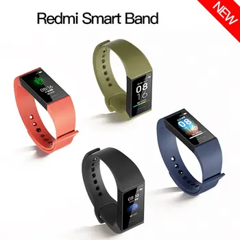 

In Stock Xiaomi Redmi Band Smart Wristband Fitness Bracelet Multiple Face 1.08" Color Touch Screen 14days 2020 redmi smart band