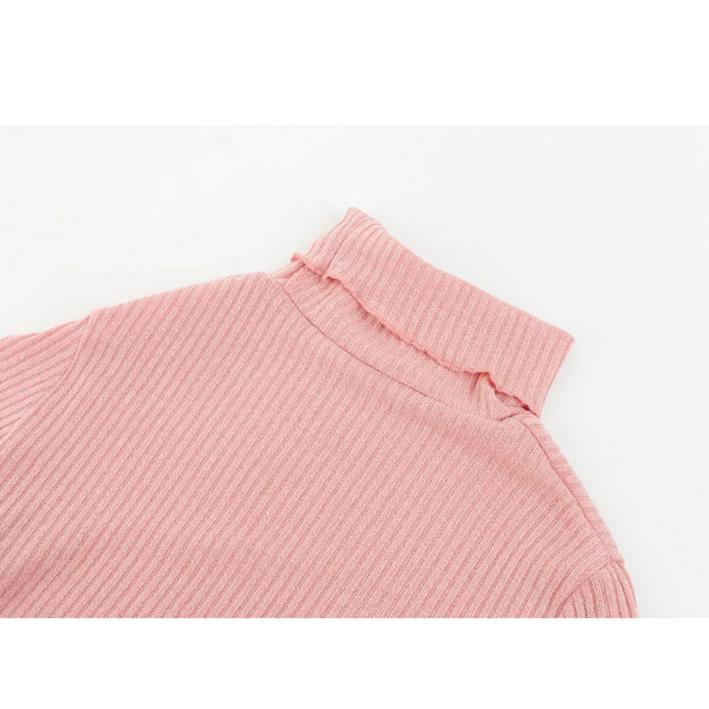 Jaycosin Fashion Womens Casual Long Sleeve Jumper Turtleneck Sweaters Dress Elegant Lovely Chic Comfy Jumper Top Blouse