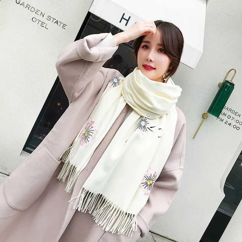 2019-Autumn-Winter-Female-Dandelion-Embroidery-Scarf-Women-Cashmere-Scarves-Long-Shawl-Wrap-Blanket-Warm-Tippet (1)