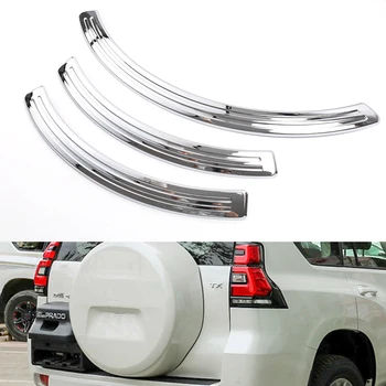 

Chrome Tail Door Spare Tire Trim Cover For Toyota Land Cruiser 150 Prado LC150 FJ150 2010- 2014 2018 2019 Decoration
