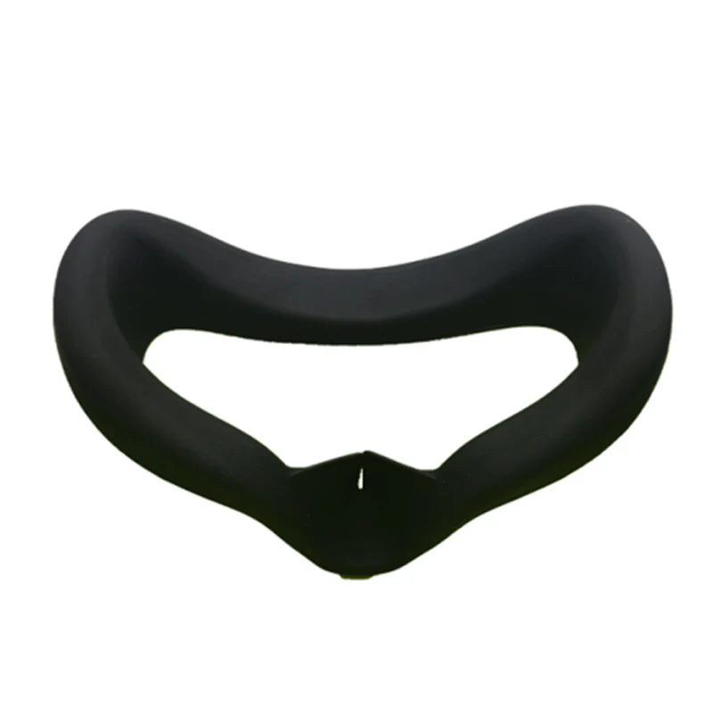 Black- 1PC Мягкий силиконовый анти-пот Маска Для Глаз Крышка для Oculus Quest VR очки гарнитура анти-утечка светильник Блокировка лица глаз колодки аксессуары - Цвет: Black- 1PC