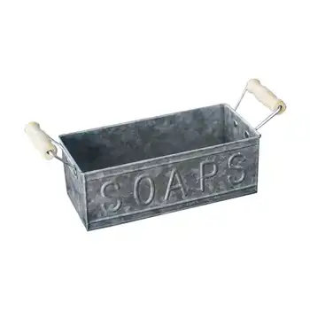 

French Iron Soap Box Storage Container Iron Flower Device Retro Look In Your Home Or Garden