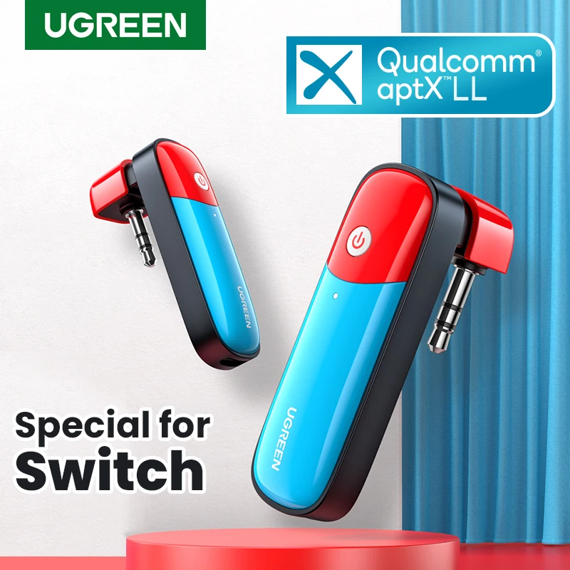 Audio-Adapter-Design Nintendo Switch Ugreen Bluetooth Aptx Ll for Wireless-Transmitter
